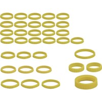 京都機械工具 nepros 9.5sq.ソケットレンチセット用ゴムリングセット 黄 NTYR34YX 1S