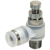 ニホンピスコ PISCO スピードコントローラPP エルボ メータアウト制御チューブ10ネジR1/2 PJSC1004A 1個