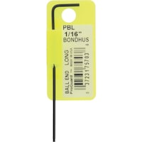 ボンダス BONDHUS プロホールド(ネジつかみ機能付Lレンチ) 1/16インチ No.75703 PBL116 1本
