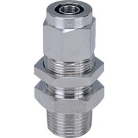 ニホンピスコ PISCO SUS316締付継手 隔壁ストレートチューブ0420ねじR1/4 NSMC042002 1個