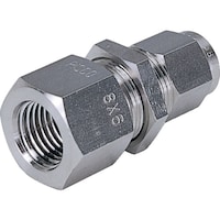 ニホンピスコ PISCO SUS316締付継手 メス隔壁ストレートチューブ1290ねじR1/4 NSMF129002 1個