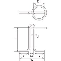 水本 水本 ステンレス 係船環MR型 リング内径200mm MR25 1個