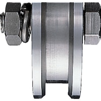 ヨコヅナ ヨコヅナ 440Cベアリング入ステンレス重量戸車 車のみ 130mm H JCP1306 1個