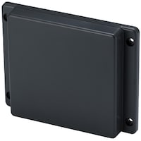 タカチ電機工業 タカチ 足付難燃性プラケース W125.6×H25×D125 ダークグレー TWF13313D 1個