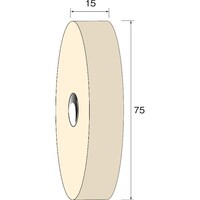 ミニモ Minimo フェルトホイール ソフト φ75×15 (3個入) NA6122 1Pk(3個)