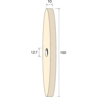 ミニモ Minimo フェルトホイール ソフト φ150×10 NA6231 1個