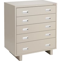 トラスコ中山 TRUSCO 中量棚収納用3ロックキャビネット W900XD570用 5段 TWKMM96W5NG 1台