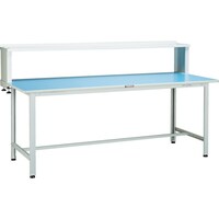 トラスコ中山 TRUSCO 軽荷重作業台(180kg)BO型 1500X750XH1044(全高) 上棚付 ホワイト色 BOR1575YURB 1台