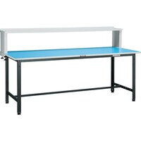トラスコ中山 TRUSCO 軽荷重作業台(250kg)BE型 1800X750XH1044(全高) 上棚付 ホワイト色 BE1875YURBW 1台