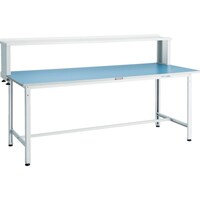 トラスコ中山 TRUSCO 軽荷重作業台(250kg)BE型 1200X600XH1044(全高) 上棚付 ホワイト色 BER1260YURBW 1台