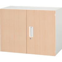 ダイシン DAISHIN 壁面収納庫 両開き型 上下兼用D450 木目柄 V94507MH 1台