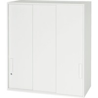 ダイシン DAISHIN 壁面収納庫 3枚引戸型 上置き専用D450 ホワイト V94510TS 1台