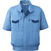 ミドリ安全 ミドリ安全 春夏 エコ帯電防止 半袖ブルゾン ブルー 4L RCS193UE4L 1着