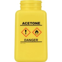 DESCO DESCO ボトル 黄色 GHS表示 アセトンと印刷 180cc 35733 1個