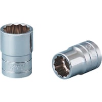 京都機械工具 KTC 12.7sq.ソケット(十二角)パック・台紙仕様 差込角12.7mm B423W袋入り B423WS 1個