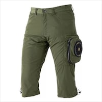 CUC ハーフパンツ ドット オリーブ M