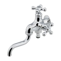 カクダイ 双口自在水栓90ミリ