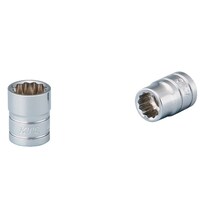 京都機械工具 6.3SQ インチサイズ ソケット 1/4 十二角形状