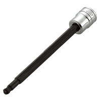 京都機械工具 6.3SQ ロングボールポイントヘキサゴンビットソケット 3mm