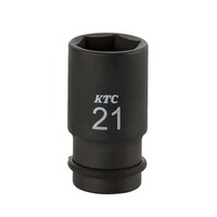 京都機械工具 12.7SQ インパクトレンチ用ソケット セミディープ薄肉 ピン・リング付 18mm