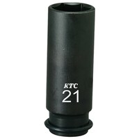 京都機械工具 9.5SQ インパクトレンチ用ソケット ディープ薄肉 ピン・リング付 19mm