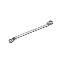 京都機械工具 45゜X6゜オフセット ロングメガネレンチ 17×21mm