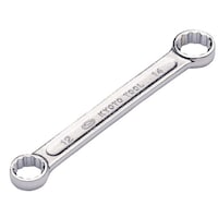 京都機械工具 ストレートショートメガネレンチ 12×14mm