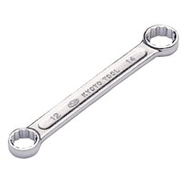 京都機械工具 ストレートショートメガネレンチ 17×19mm