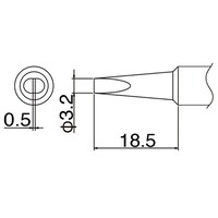 白光 T19シリーズ こて先 3.2D型