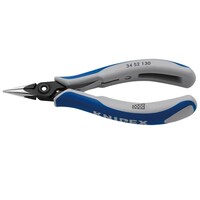 KNIPEX 丸口 精密プライヤー (つかみ面クロスメッシュ) 130mm コンフォートハンドル