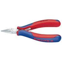 KNIPEX 半丸口 エレクトロニクスプライヤー 115mm コンフォートハンドル