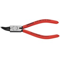 KNIPEX 45゜先曲 穴用スナップリングプライヤー 黒防錆コート プラスチックコーティングハンドル φ813
