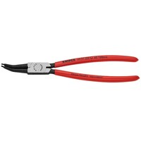 KNIPEX 45゜先曲 穴用スナップリングプライヤー 黒防錆コート プラスチックコーティングハンドル φ40100