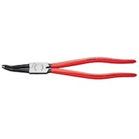 KNIPEX 45゜先曲 穴用スナップリングプライヤー 黒防錆コート プラスチックコーティングハンドル φ85140