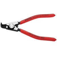 KNIPEX 90゜先曲 軸用スナップリングプライヤー 黒防錆コート プラスチックコーティングハンドル φ1025
