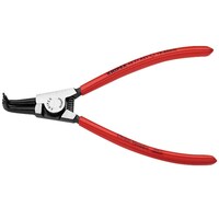 KNIPEX 90゜先曲 軸用スナップリングプライヤー 黒防錆コート プラスチックコーティングハンドル φ1960