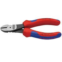 KNIPEX 硬線用 強力型斜ニッパー 140mm コンフォートハンドル 黒防錆コート