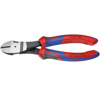 KNIPEX 硬線用 強力型斜ニッパー 180mm コンフォートハンドル 黒防錆コート