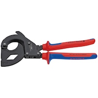 KNIPEX SWA(亜鉛メッキ鋼線)用 ラチェットケーブルカッター 315mm コンフォートハンドル