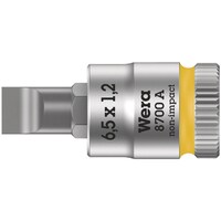 Wera 差込角1/4DR マイナスビットソケット 先端サイズ1.2x6.5