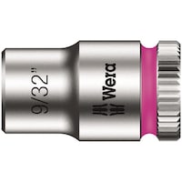 Wera 差込角1/4DR 1/4インチZYKLOPソケット 六角差込サイズ9/32inch 全長23mm