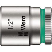 Wera 差込角1/4DR 1/4インチZYKLOPソケット 六角差込サイズ1/2inch 全長23mm