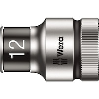 Wera 差込角1/2DR 保持機能付き ZYKLOPソケット 六角差込サイズ12mm 全長37mm