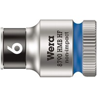 Wera 差込角3/8DR 保持機能付き ZYKLOPソケット 六角差込サイズ6mm 全長29mm