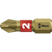 Wera BiTorsion プラスドライバービット 刃先サイズPH2 全長25mm