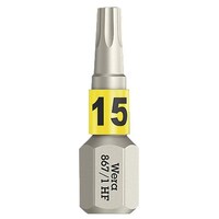 Wera トルクス内ネジ用 ドライバービット 差込6.35mm 刃先サイズTX15 全長25mm