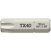 Wera トルクス内ネジ用 ドライバービット 差込6.35mm 刃先サイズTX40 全長25mm