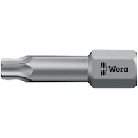 Wera TORSION トルクスネジ用 ドライバービット トーションビット設計 刃先サイズ6.35mm 刃先サイズTX5 全長25mm