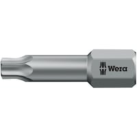 Wera TORSION トルクスネジ用 ドライバービット トーションビット設計 刃先サイズ6.35mm 刃先サイズTX7 全長25mm