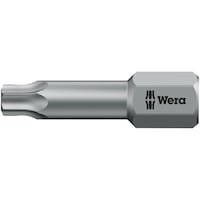 Wera TORSION トルクスネジ用 ドライバービット トーションビット設計 刃先サイズ6.35mm 刃先サイズTX8 全長25mm